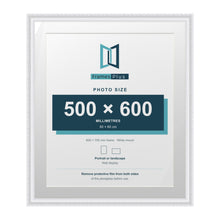 Louis Range White Picture, Photo & Poster Frame with White Mount - 70x60cm Frame for 60x50cm Photo, White