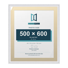 Louis Range White Picture, Photo & Poster Frame with Ivory Mount - 70x60cm Frame for 60x50cm Photo, White