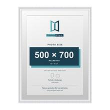 Louis Range White Picture, Photo & Poster Frame with White Mount - 80x60cm Frame for 70x50cm Photo, White