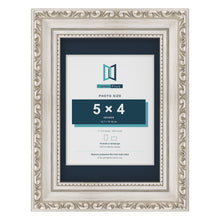 Louis Range Silver Picture, Photo & Poster Frame with Pacific Blue Mount - 7x5" Frame for 5x4" Photo, Silver