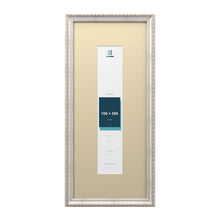 Louis Range Silver Picture, Photo & Poster Frame with Ivory Mount - 70x30cm Frame for 50x10cm Photo, Silver