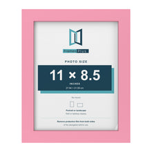 Baby Pink picture frame for a 11 x 8.5 inch photo