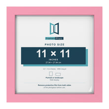 Baby Pink 12 x 12 inch picture frame with a white mount for a 11 x 11 inch photo
