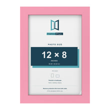 Baby Pink picture frame for a 12 x 8 inch photo