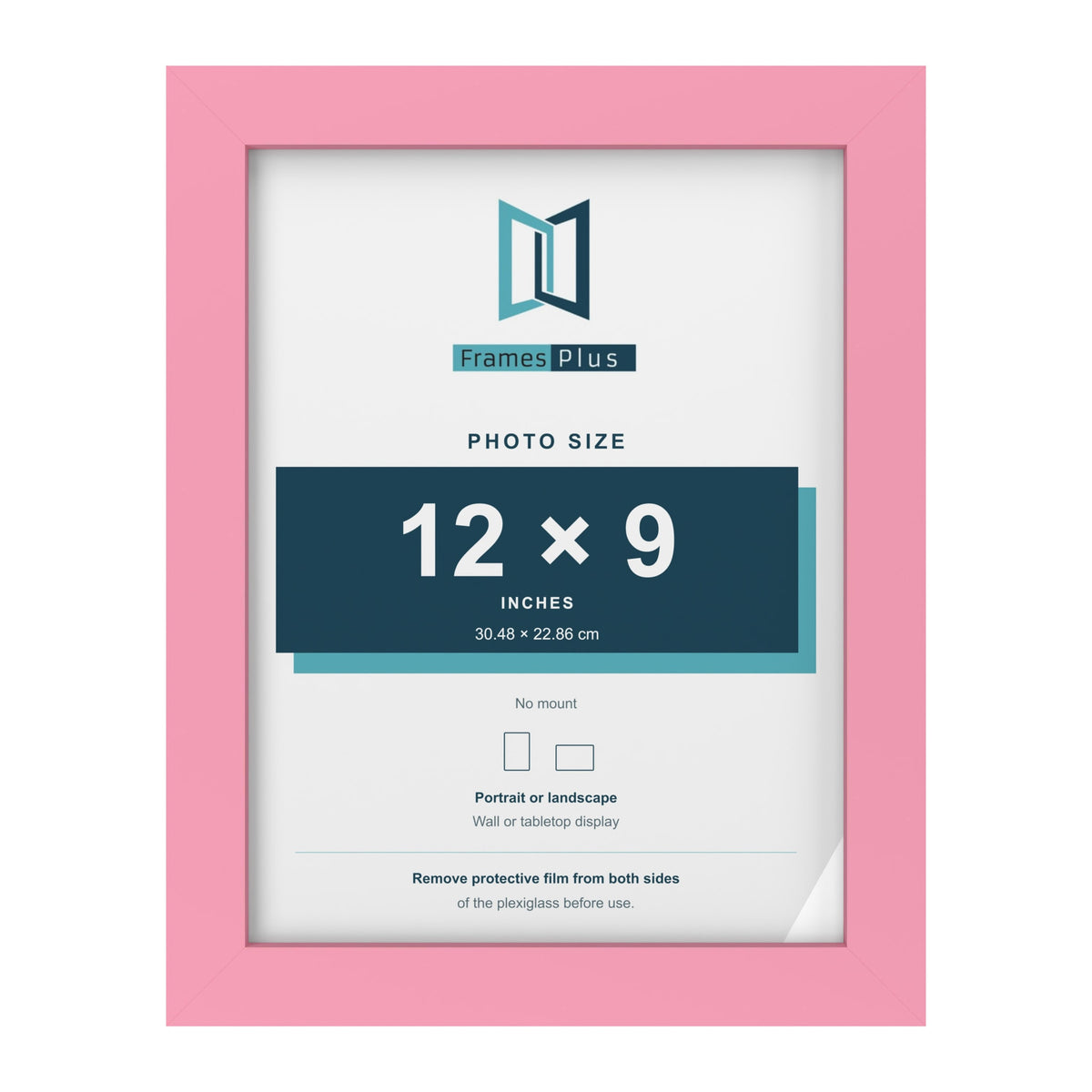 Baby Pink picture frame for a 12 x 9 inch photo