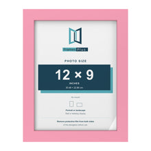 Baby Pink picture frame for a 12 x 9 inch photo