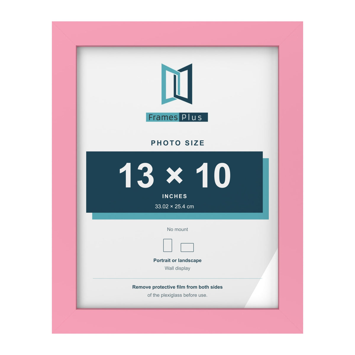 Baby Pink picture frame for a 13 x 10 inch photo