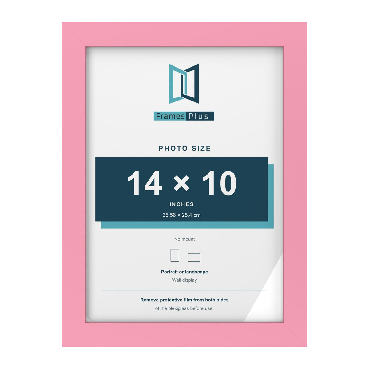 Baby Pink picture frame for a 14 x 10 inch photo