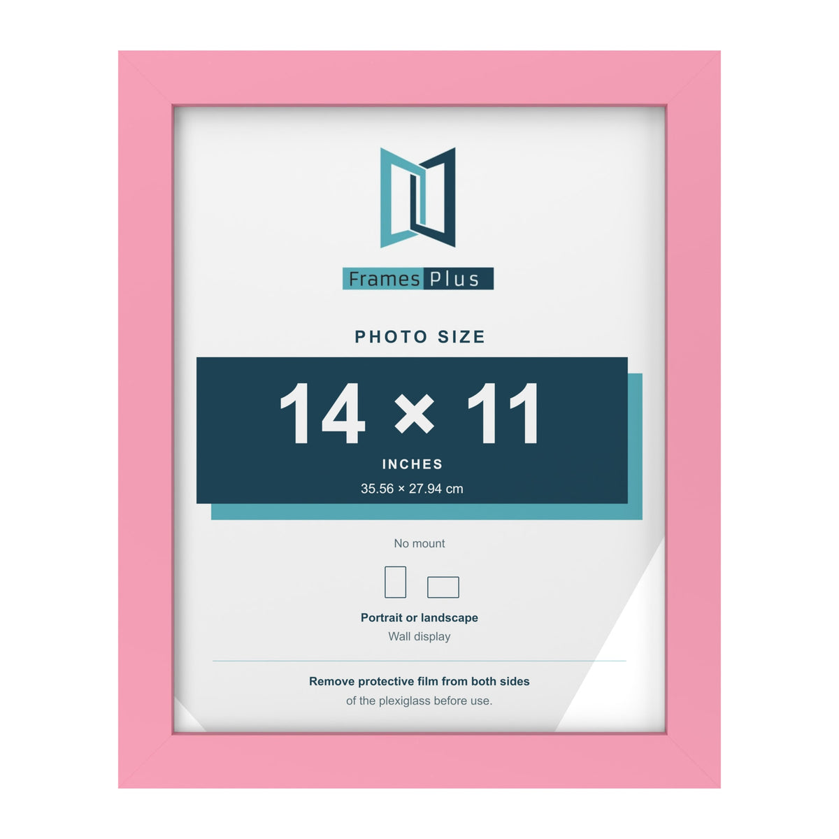 Baby Pink picture frame for a 14 x 11 inch photo