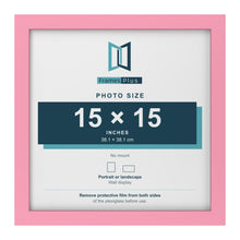 Baby Pink picture frame for a 15 x 15 inch photo