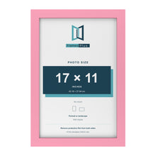 Baby Pink picture frame for a 17 x 11 inch photo