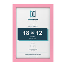 Baby Pink picture frame for a 18 x 12 inch photo