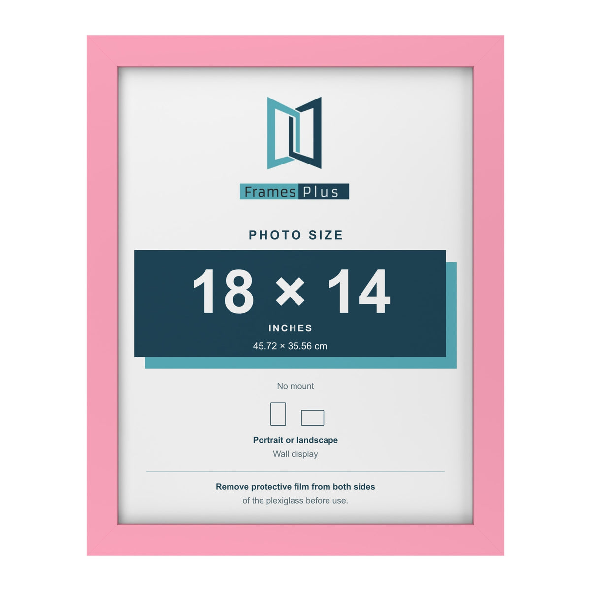 Baby Pink picture frame for a 18 x 14 inch photo