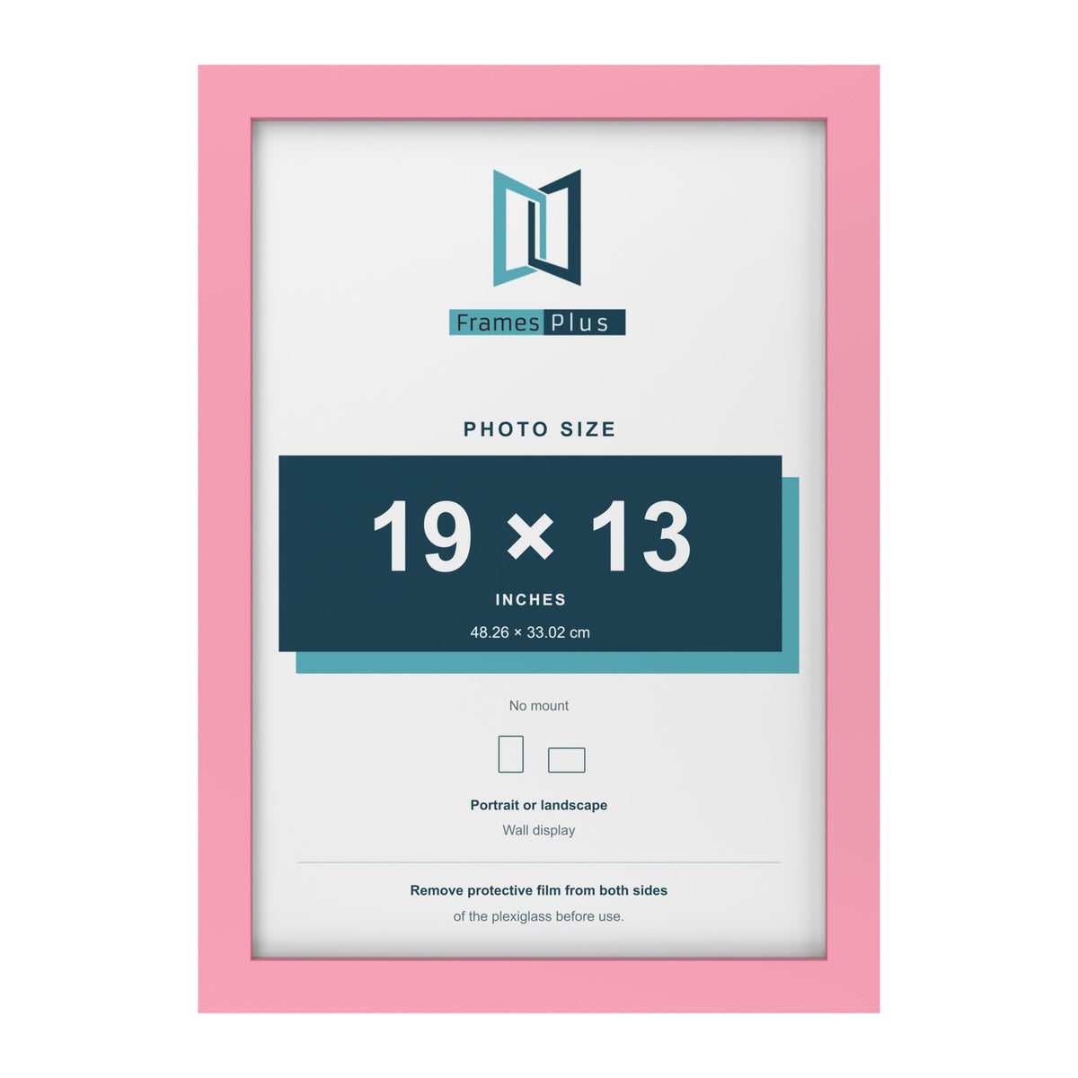Baby Pink picture frame for a 19 x 13 inch photo