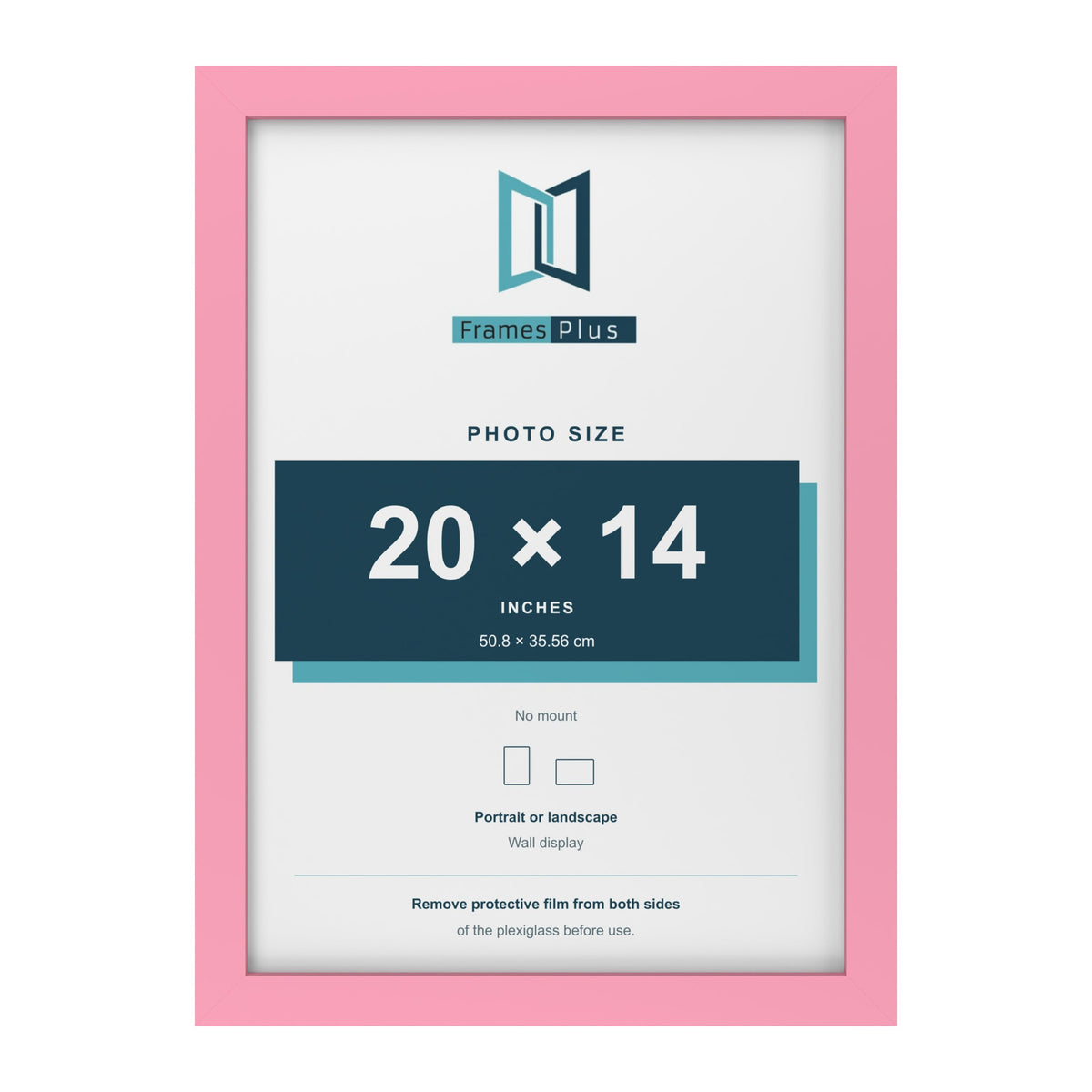 Baby Pink picture frame for a 20 x 14 inch photo