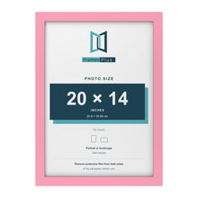 Baby Pink picture frame for a 20 x 14 inch photo
