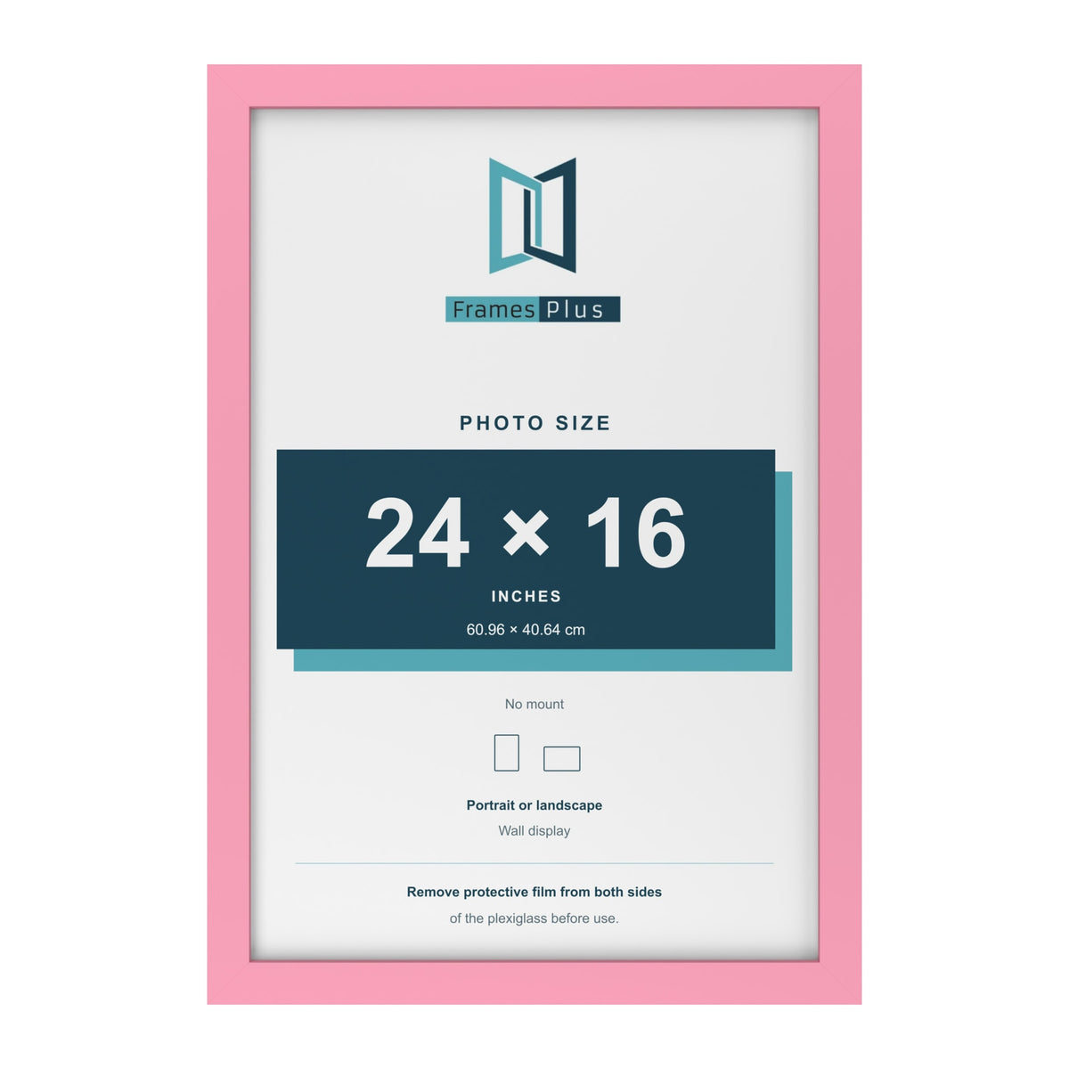 Baby Pink picture frame for a 24 x 16 inch photo