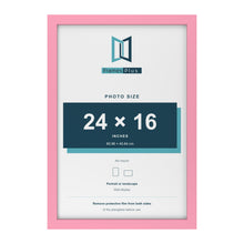 Baby Pink picture frame for a 24 x 16 inch photo