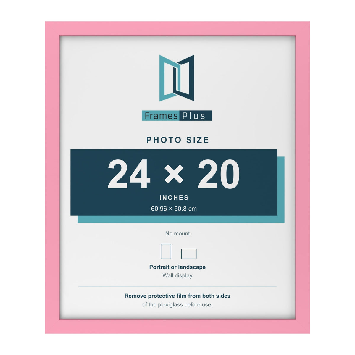 Baby Pink picture frame for a 24 x 20 inch photo