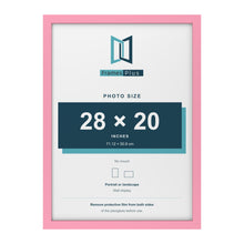 Baby Pink picture frame for a 28 x 20 inch photo