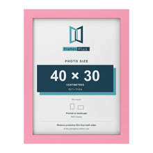 Baby Pink picture frame for a 40 x 30 cm photo