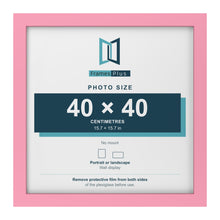 Baby Pink picture frame for a 40 x 40 cm photo