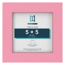 Baby Pink picture frame for a 5 x 5 inch photo