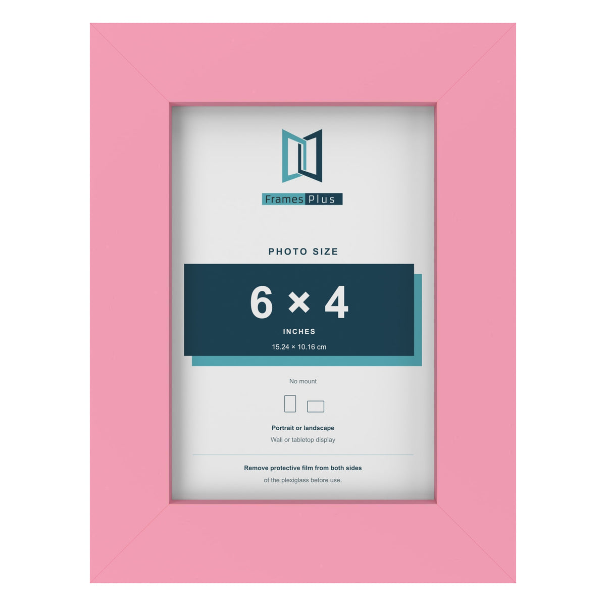 Baby Pink picture frame for a 6 x 4 inch photo