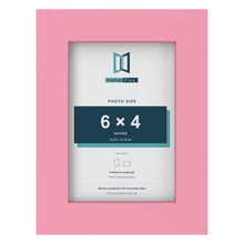 Baby Pink picture frame for a 6 x 4 inch photo