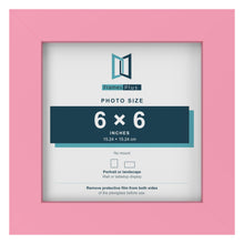 Baby Pink picture frame for a 6 x 6 inch photo