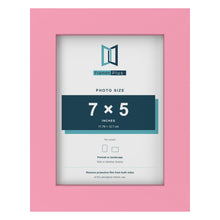 Baby Pink picture frame for a 7 x 5 inch photo