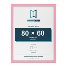 Baby Pink picture frame for a 80 x 60 cm photo