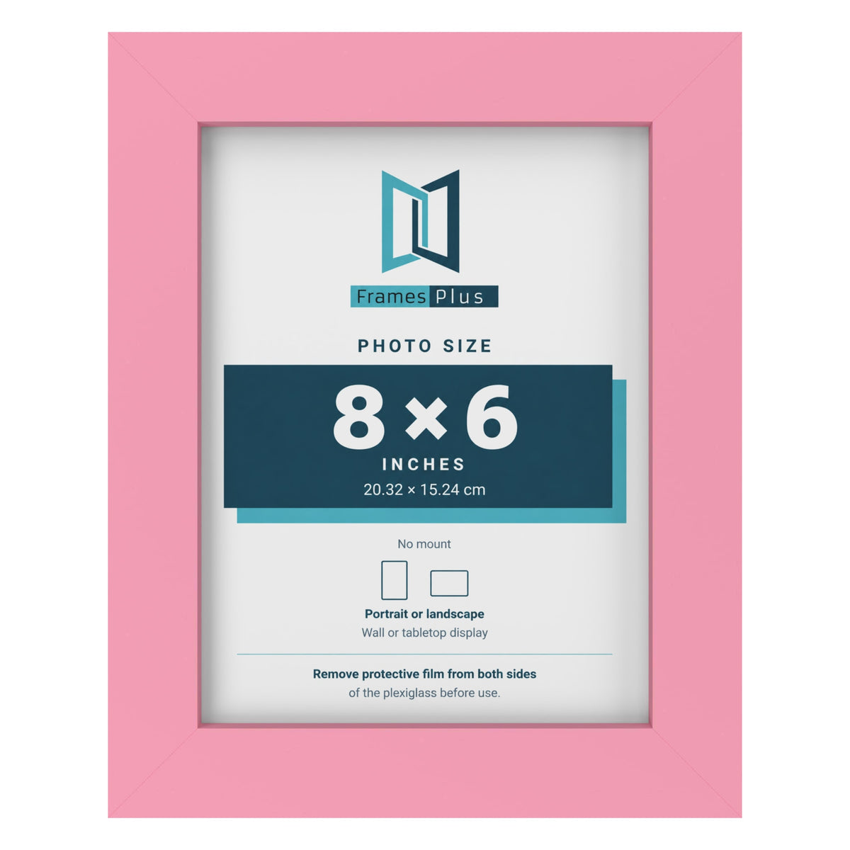 Baby Pink picture frame for a 8 x 6 inch photo