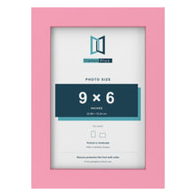 Baby Pink picture frame for a 9 x 6 inch photo