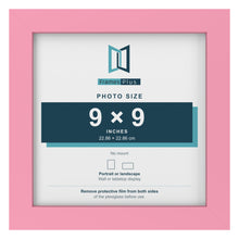 Baby Pink picture frame for a 9 x 9 inch photo