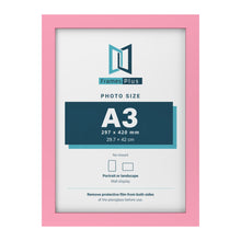 Baby Pink picture frame for an A3 photo