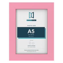 Baby Pink picture frame for an A5 photo