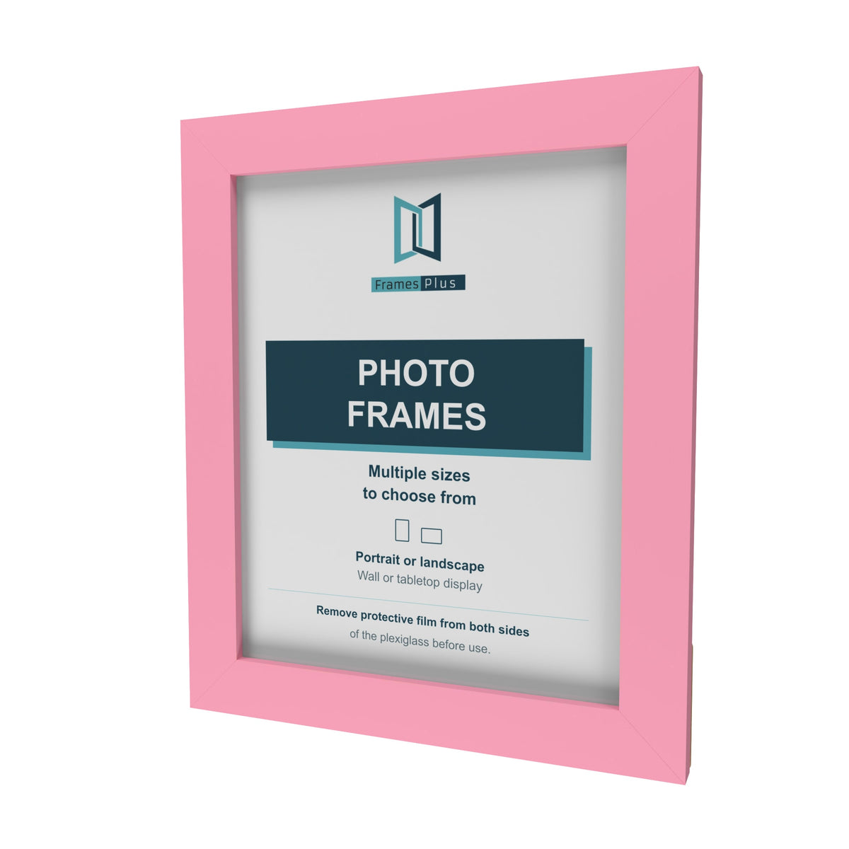 Baby Pink picture frame, angled view