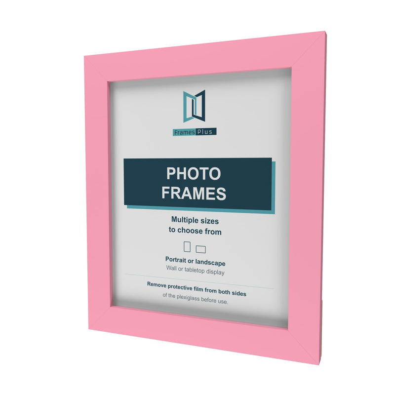 Baby Pink picture frame, angled view