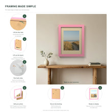 How to put a photo in a Baby Pink frame with an ivory mount in six steps