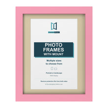 Baby Pink picture frame with an ivory mount