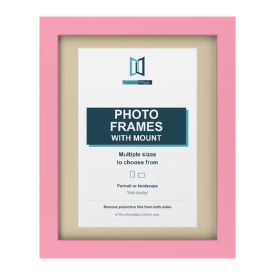 Classic Range Baby Pink Picture, Photo & Poster Frame with Ivory Mount