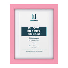 Baby Pink picture frame with a white mount