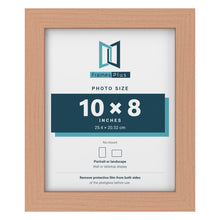 Beech picture frame for a 10 x 8 inch photo
