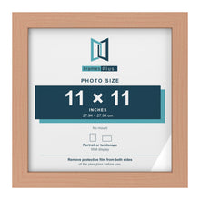Beech picture frame for a 11 x 11 inch photo