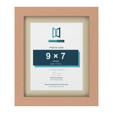 Beech 11 x 9 inch picture frame with an ivory mount for a 9 x 7 inch photo