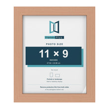 Beech picture frame for a 11 x 9 inch photo