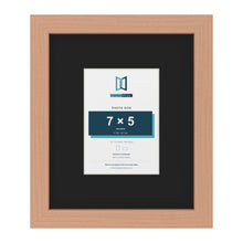 Beech 12 x 10 inch picture frame with a black mount for a 7 x 5 inch photo