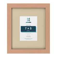 Beech 12 x 10 inch picture frame with an ivory mount for a 7 x 5 inch photo