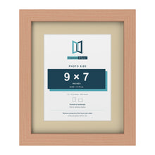 Beech 12 x 10 inch picture frame with an ivory mount for a 9 x 7 inch photo
